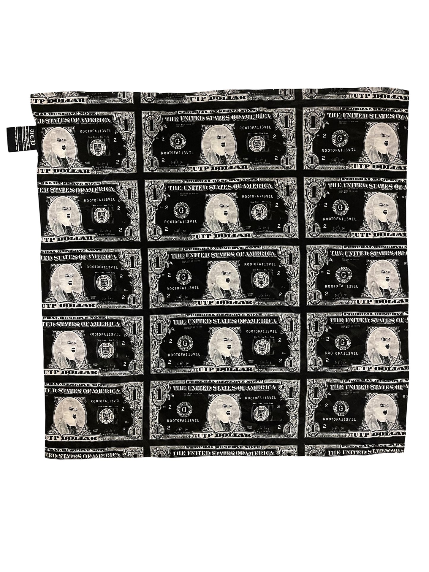 UTP Black Money Silk Scarf