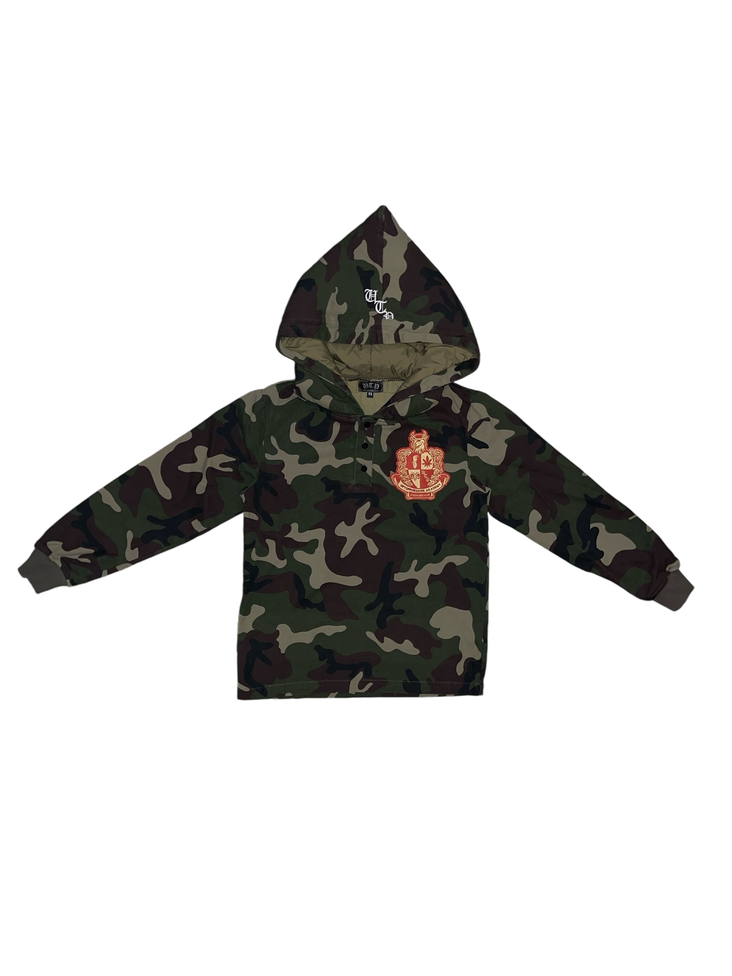 AKADEMY CONE HOOD RUGBY V2 WOODLAND CAMO